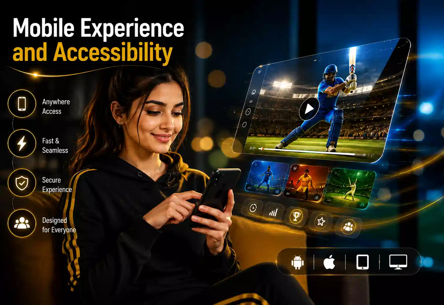 Mahadev Book mobile experience and accessibility