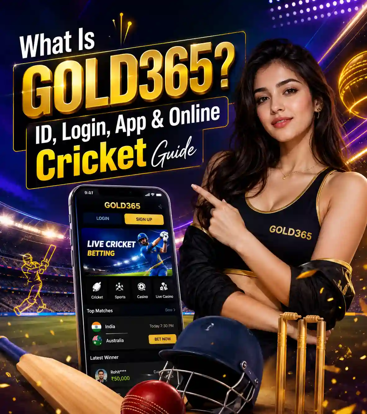 Gold365 ID login app and online cricket guide